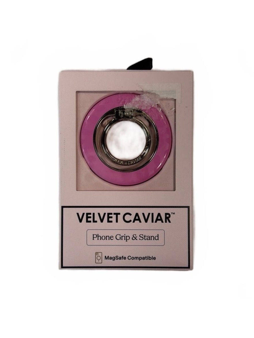 Velvet Caviar MagSafe Phone Grip & Stand Flat Pink Ring 360 Swivel Accessory NEW